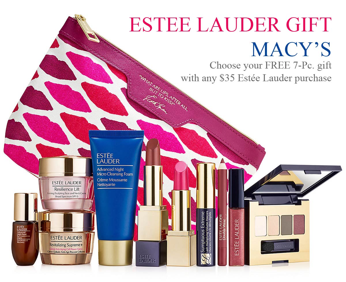 Estee Lauder Gift with Purchase Offers (GWP) Feb 2018