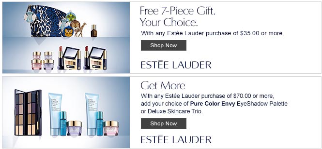 Estee Lauder Gift with Purchase Offers (GWP) May 2018