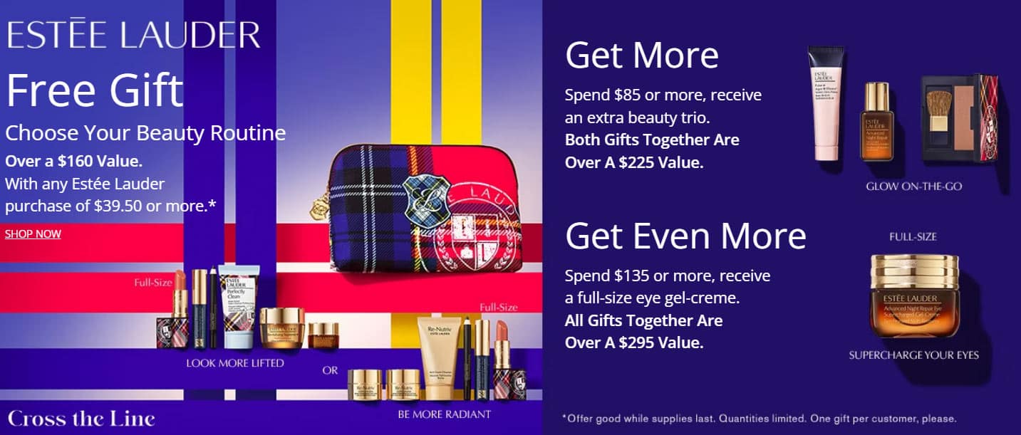 Estée Lauder free gift: Get this seven-piece gift bag with your