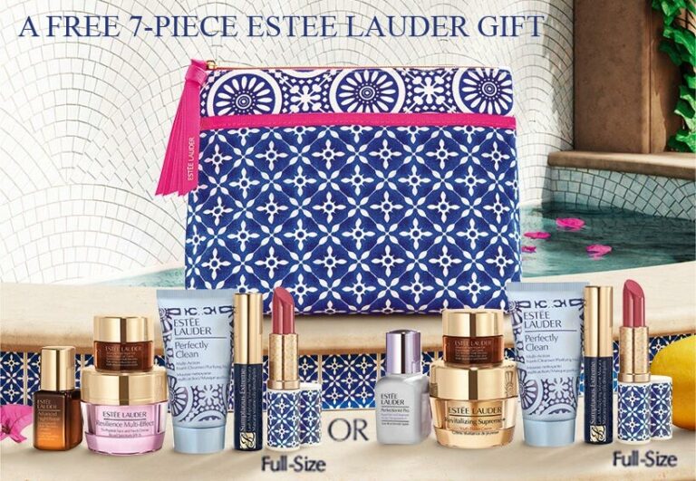 List of all Estee Lauder Gift with Purchase Offers January 2024