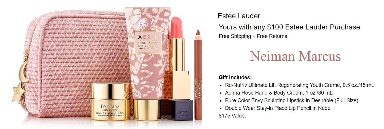 List of all Estee Lauder Gift with Purchase Offers May 2020